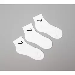 Nike 3 Pack Everyday Cush Ankle Socks White/ Black SX7667-100