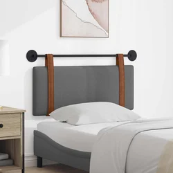vidaXL Visoki naslon za glavo Temno siva 100 x 40 cm Konstruiran les