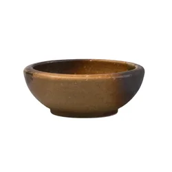 Skodelica za kosmiče WABI SABI 12 cm, 200 ml, rjava, keramika, MIJ