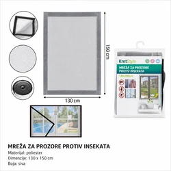 KMT Mrežica za prozor protiv intesekata, 130x150 cm