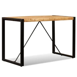 Blagovaonski Stol Masivno Grubo Obrađeno Drvo Manga 120 cm