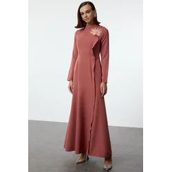 Trendyol Modest Ženska haljina Tctaw25Db00001, Roza