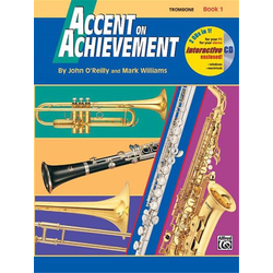 WILLIAMS:ACCENT ON ACHIEVEMENT BOOK 1 +CD TROMBONE