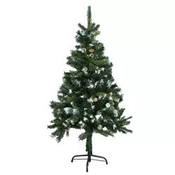 ED Jelka 150 cm sa belim šišarkama