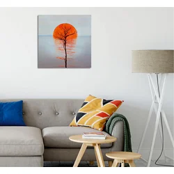 Wallity Dekorativna slika na platnu, 45x45cm, Šarena