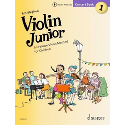 STEPHEN:VIOLIN JUNIOR VIOLIN METHOD CONCERT BOOK 1 + AUDIO ACCESS