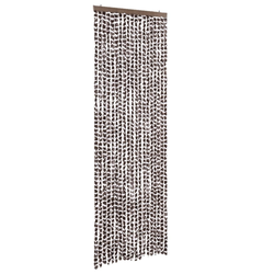 Zastor protiv muha smeđa i bijela 56 x 200 cm od šenila