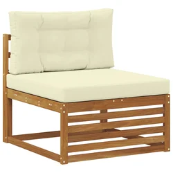 Set vanjskih sofa 3 pcs Prirodna i krem Poliester