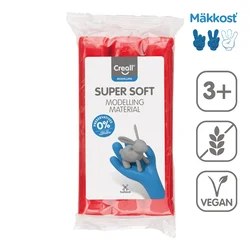 Masa za modeliranje Creall Super Soft 500 g - rdeča