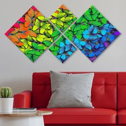 Wallity slika 4MDF1270004971, 60x115 cm, 4 dijela