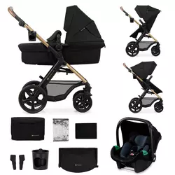 Kinderkraft Kolica za bebe 3u1 Moov 2, Crna