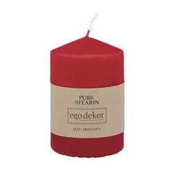 Rdeča sveča Eco candles by Ego dekor Top, čas gorenja 25 h