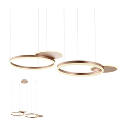 Redo 01-2610 - LED prigušiva luster na sajli SIGUA LED/114W/230V 3000K braon