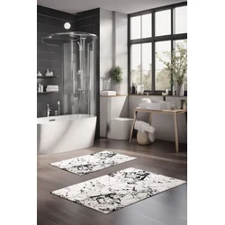 Lessentiel Maison Set prostirki za kupatilo CT-5060, 2 Komada, Bela