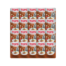 TOMI GF Cat Sosić u želeu za mačke, Ćuretina i spanać, 100g, 20kom