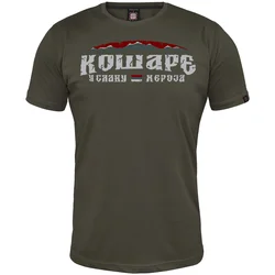 011Shop Muška majica kratkih rukava Košare - U slavu heroja!, Maslinasta