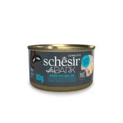 SCHESIR Vlažna hrana za mačke After Dark Chicken With Quail Egg Pate, Piletina, 80g