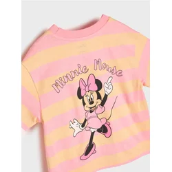 Sinsay - Pamučna majica sa printom Minnie Mouse - roze