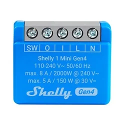 SHELLY 1 Mini Gen4 Matter WLAN enokanalni pametni rele