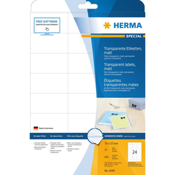 Herma Etikete 70X37 A4/24 1/25 transparent ( 02H4685 )