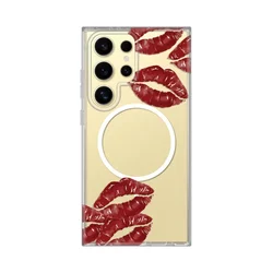 Maska za Samsung Galaxy S23 Ultra Kisses Print Magsafe S918B, Šarena