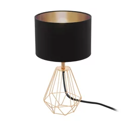 Eglo Carlton 2 stona lampa/1,e14, v305, bakar/crni tekstil