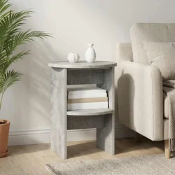 Pomoćni ormarić 2 pcs Betonsko Siva O40 x 50 cm
