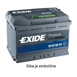 Exide AKUMULATOR 77AH D+ 760A PREMIUM EXIDE 278X175X190 - 77AH EA770