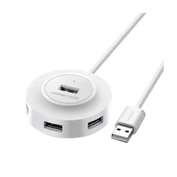 slomart ugreen vozlišče usb2.0 4x usb-a 480mb/s 1m belo (cr106)