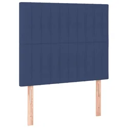 Vidaxl Box spring postelja z vzmetnico modra 100x200 cm blago