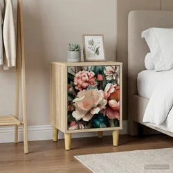 Vidaxl Nočna omarica BORNE 2 kos Sonoma hrast 36 x 33 x 50 cm