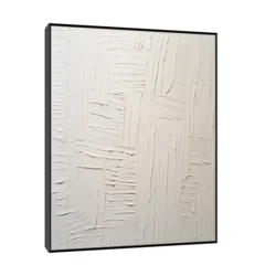 Canvas Slika na platnu Ethereal Echoes, Sa ramom, 120 x 150 cm, Crni
