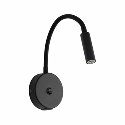 LED zidna lampa LAGOS sa USB portom, 1xG9/3W/5V, crna