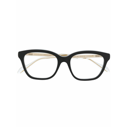 Gucci Eyewear - transparent detail glasses - unisex - Black