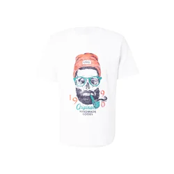JACK & JONES Majica JORSHAPE žad / oranžna / črna / bela