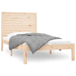 Vidaxl Posteljni okvir iz trdnega lesa 90x200 cm