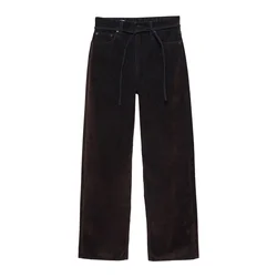 Pull&Bear Kavbojke temno rjava