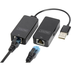 Digitus USB 2.0, Računalnik, Miška, Omrežni, Prenosnik, Tipkovnica/Miška adapter [1x Ženski konektor USB 2.0 tipa A, Moški konektor US
