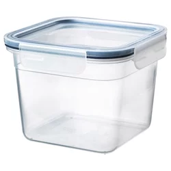 IKEA 365+ Posuda za hranu s poklopcem, kvadrat/plastika, 1.4 l