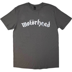 Motörhead Majica Distressed Logo Unisex Charcoal Grey 2XL