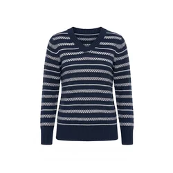 Ulla Popken Pulover marine/bela