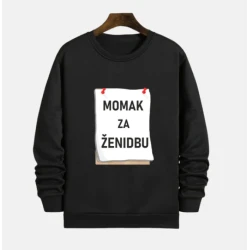 MAFIMI Muški duks Momak za ženidbu, Crni