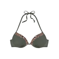 LASCANA Bikini zgornji del bež/rjava/oliva