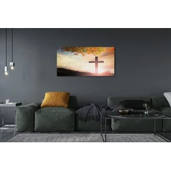 tulup.si Slika na platnu Cross drevo 140x70 cm
