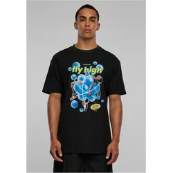 Psychadelic oversize t-shirt in black color