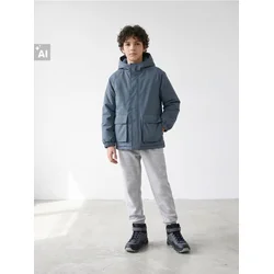 Sinsay - Klasična parka sa našivenim džepovima - grey blue