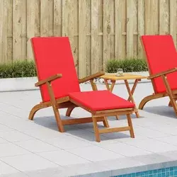 Ležaljka koja se može preklopiti i nagnuti 2 pcs Crvena