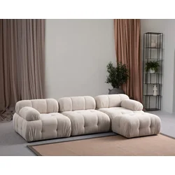 Atelier del Sofa Ugaona garnitura Petite, 290x160 cm, Krem