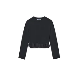 Mayoral Bluza 7030 Črna Regular Fit