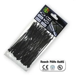 Bradas ČRNI PLASTIČNI TRAK 4,8x200/100 kosov